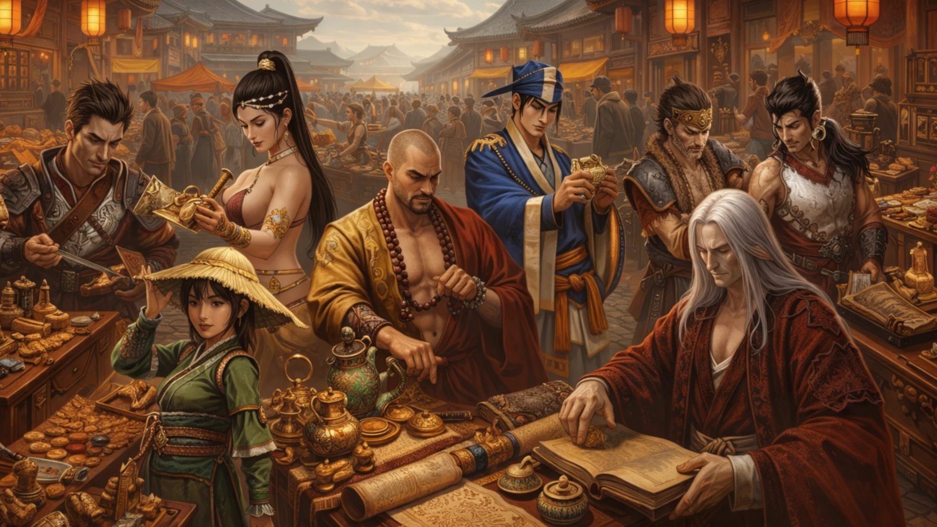 Marketplace where players can buy and sell items